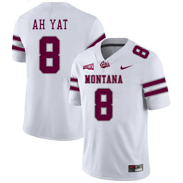 Keali'i Ah Yat Grizzlies Jersey,University Of Montana Grizzlies #8 Keali'i Ah Yat Jersey-White